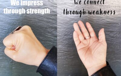 We might impress with our strengths, but we connect with people through our weaknesses.