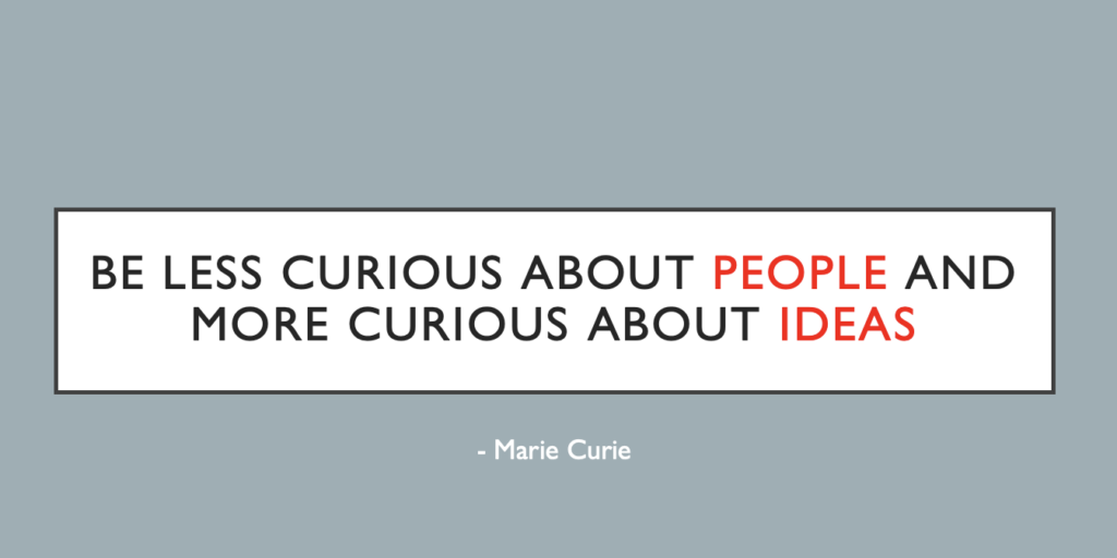 marie curie quote